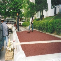 바닥 아스콘공…